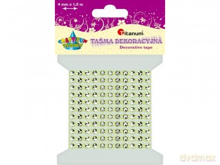 Taśma kryształki jasno zielona 0,4cmx1,5m 23
