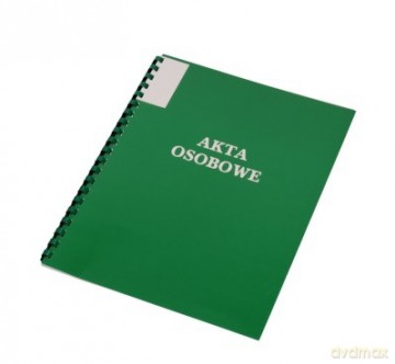 Teczka do akt osobowych A4 binda zewnętrzna zielona bez treści (339-099)