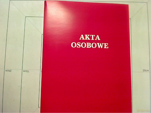 Teczka do akt osobowych binda wewnętrzna czerwona 093