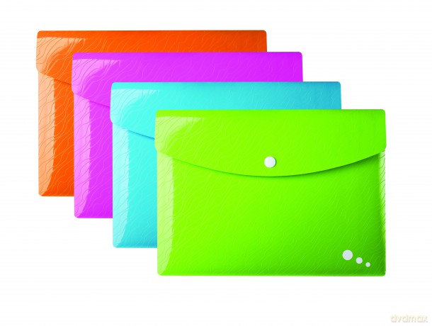 Teczka kopertowa Elba Art Pop A4 PP 5 szt. mix