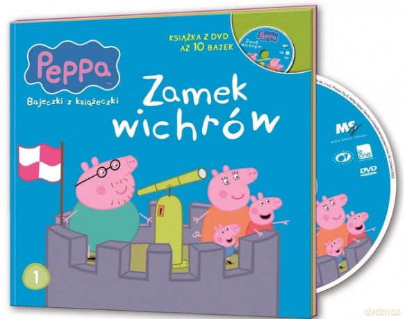 Zamek Wichrów Świnka Peppa Bajeczki Z Książeczki [KSIĄŻKA]+[DVD]