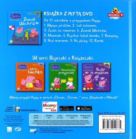 Zamek Wichrów Świnka Peppa Bajeczki Z Książeczki [KSIĄŻKA]+[DVD]
