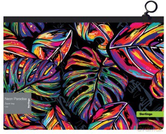 Teczka kopertowa z suwakiem A4 Neon paradise 180mic