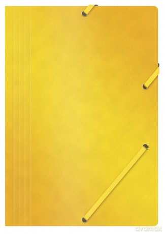 Teczka z gumką A4 preszpanowa żółta 390g. (21194011-06) Office Products