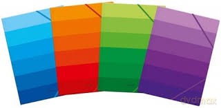 Teczka z gumką C4 Top Ombre niebieska 400104151