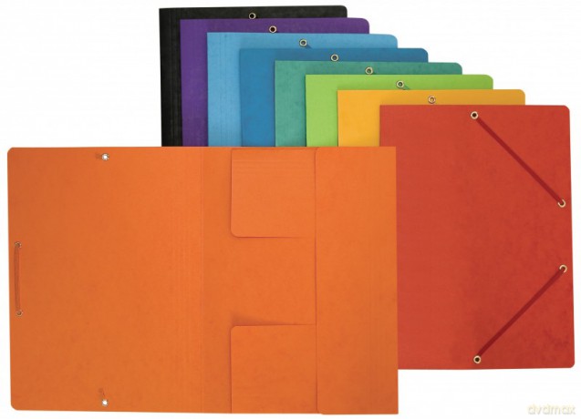 Teczka z gumką Ombre C4 pomarańczowa 400104154