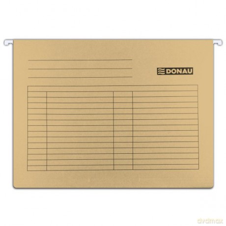 Teczka zawieszkowa Donau A4 brązowa 230g (7410905PL-02) op.5szt