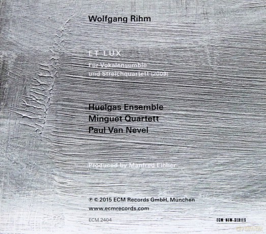 Wolfgang Rihm: Et Lux [CD]