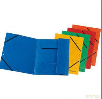 Teczki z gumką Herlitz A4 żółta colorspan