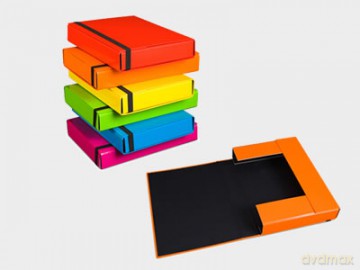 Teczki z gumką Vaupe box caribic A4 jasnozielony 1200g (341/15)