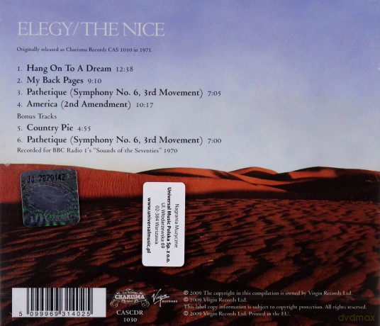 The Nice: Elegy (Remastered) [CD]