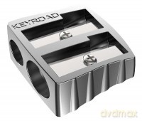 Temperówka aluminiowa KEYROAD podwójna srebrna
