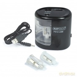 Temperówka elektryczna z USB PS-12 czarna