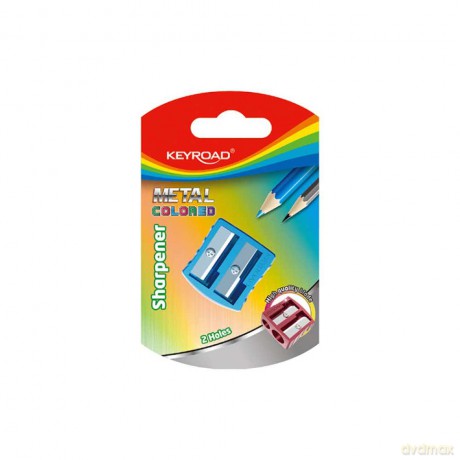 Temperówka KEYROAD aluminiowa podwójna mix kolorów blister