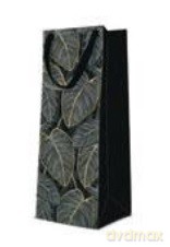 Torba butelka Premium 12x37x10cm Jungle Leaves