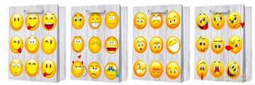 Torba lux z brokatem duża A4 emoji 9