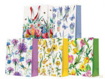 Torba medium kwiaty 20x25x10cm mix