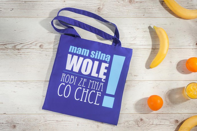 Torba na zakupy wzór Mam silną wolę (NR 16)