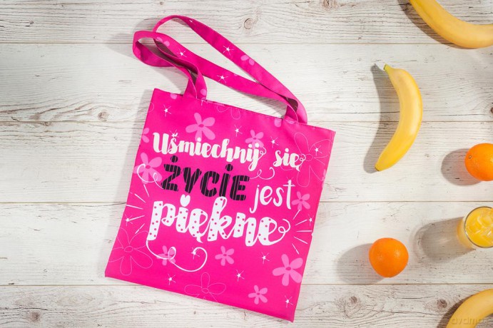 Torba na zakupy wzór Uśmiechnij się (NR 22)