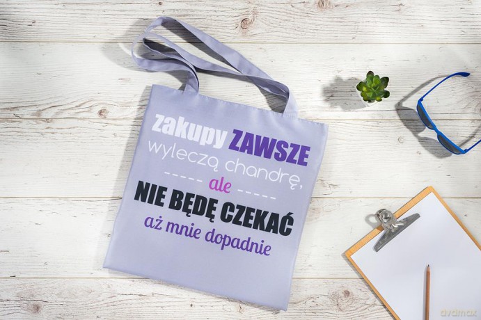 Torba na zakupy wzór Zakupy na chandrę (NR 36)
