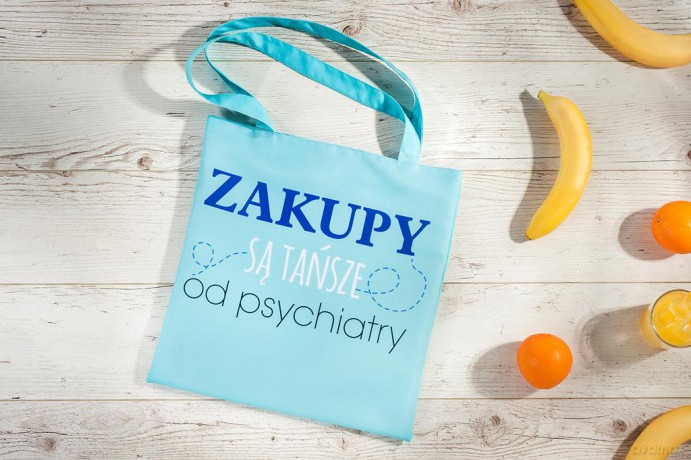 Torba na zakupy wzór Zakupy są tańsze (NR 32)