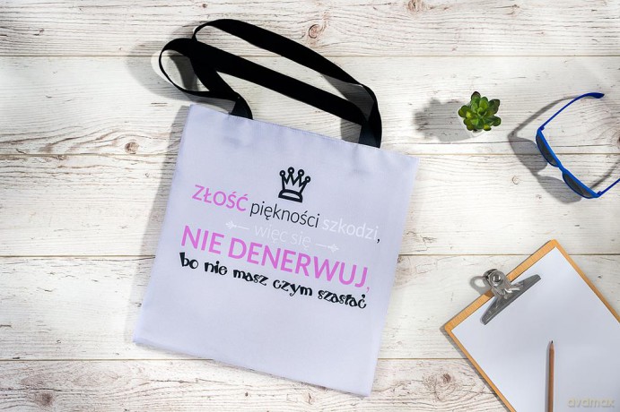 Torba na zakupy wzór Złość szkodzi (NR 24)