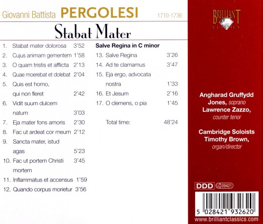 Pergolesi: Stabat Mater [CD]