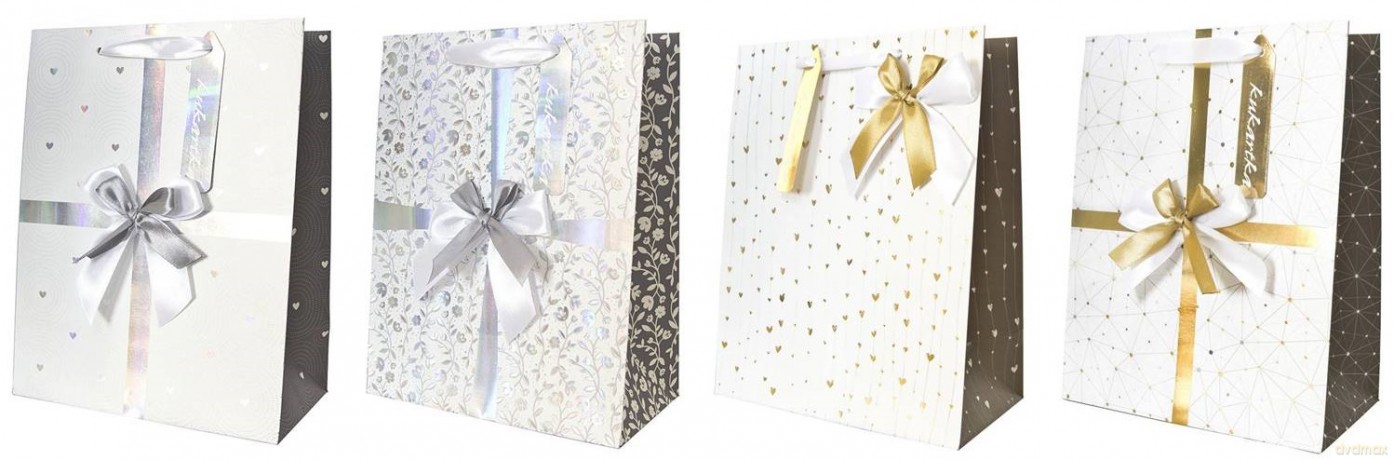 Torba ozdobna QPS (12,8x17,9x8cm) mix