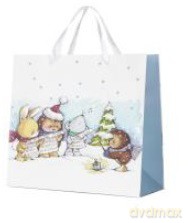 Torba papierowa 25x25cm Święta 1 6szt/opak