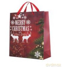 Torba papierowa 26x32cm Merry Christmas 1 6szt/opak