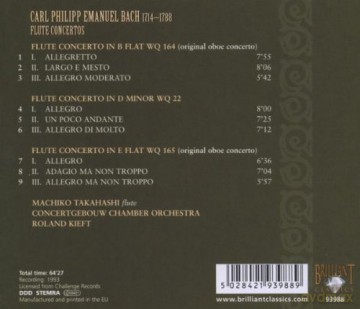 Takahashi: Flute Concertos [CD]