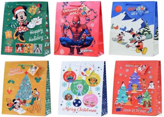 Torba świąteczna Disney TGD-30S (26,4x32,4x13,7cm) mix