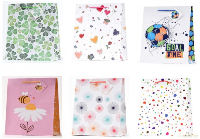 Torba TG-30 A4 kwiaty, grafika (26,4x32,4x13,7cm) mix