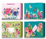 Torebka A4 Lux horyzontalna 26x32x10cm maki motyl