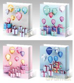 Torebka A4 prezenty i balony (26x32x10cm)
