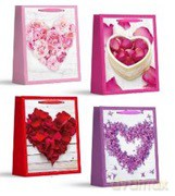 Torebka A5 serca z kwiatów 18x24x8cm