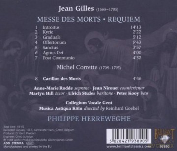 Gilles: Gilles: Messe Des Morts (REQUIEM) [CD]