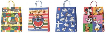 Torebka Disney papierowa kraft TPD-30 (26x35x12cm) mix