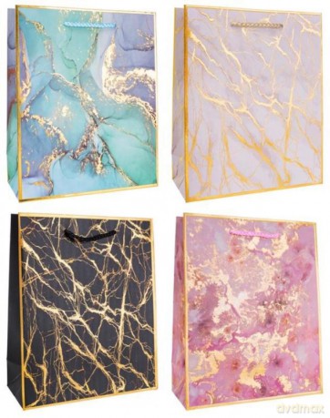 Torebka jumbo lux (59x44x17) horyzontalna, marmur, mix