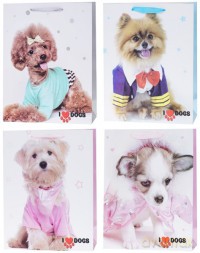 Torebka Lux 210 gsm A5 Dressed dogs(18x24x8)