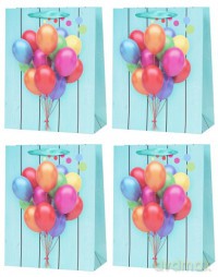 Torebka Lux 210 gsm wzór balony JUMBO (32x41x12) MIX
