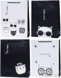 Torebka Lux 210gsm duża Cute Cat (26x32x10)