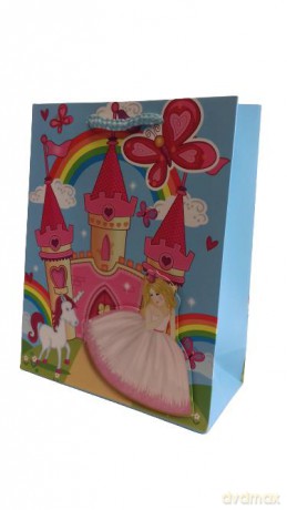 Torebka Lux 3D A4 Dziecięca Księżniczki (26x32x10cm)