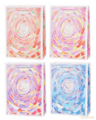 Torebka Lux A4 Malowane pastele (26x32x10cm) mix