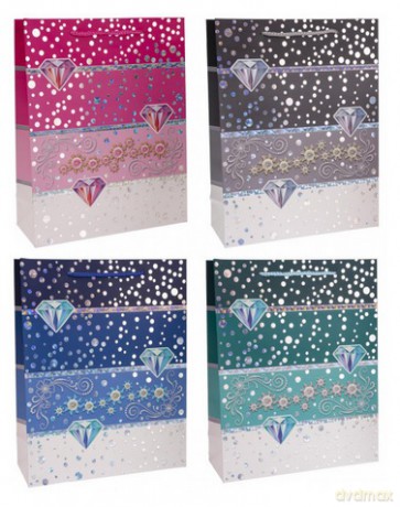 Torebka Lux A5 Diamonds (18x24x8cm) mix