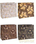 Torebka Lux A5 Geometry brown horyzontalna (18x24x10)