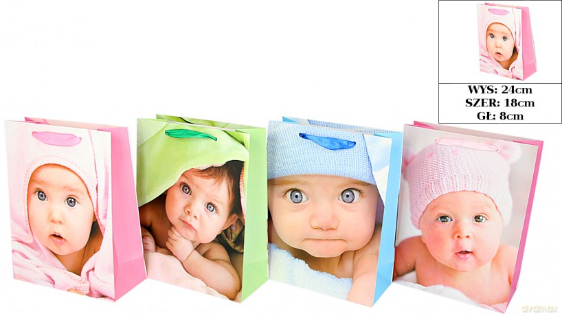 Torebka Lux Baby twarze A5 /18x23x8/