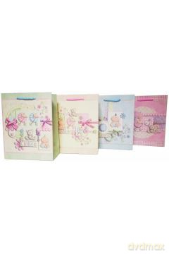 Torebka Lux brokat Baby Love średnia 18x24x8cm - A5