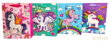 Torebka lux max 32x44x11 pop-up wz. unicorn 1