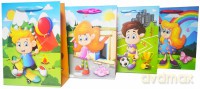 Torebka Lux Pop-up Boy and Girl duża (26x32x10cm) A4